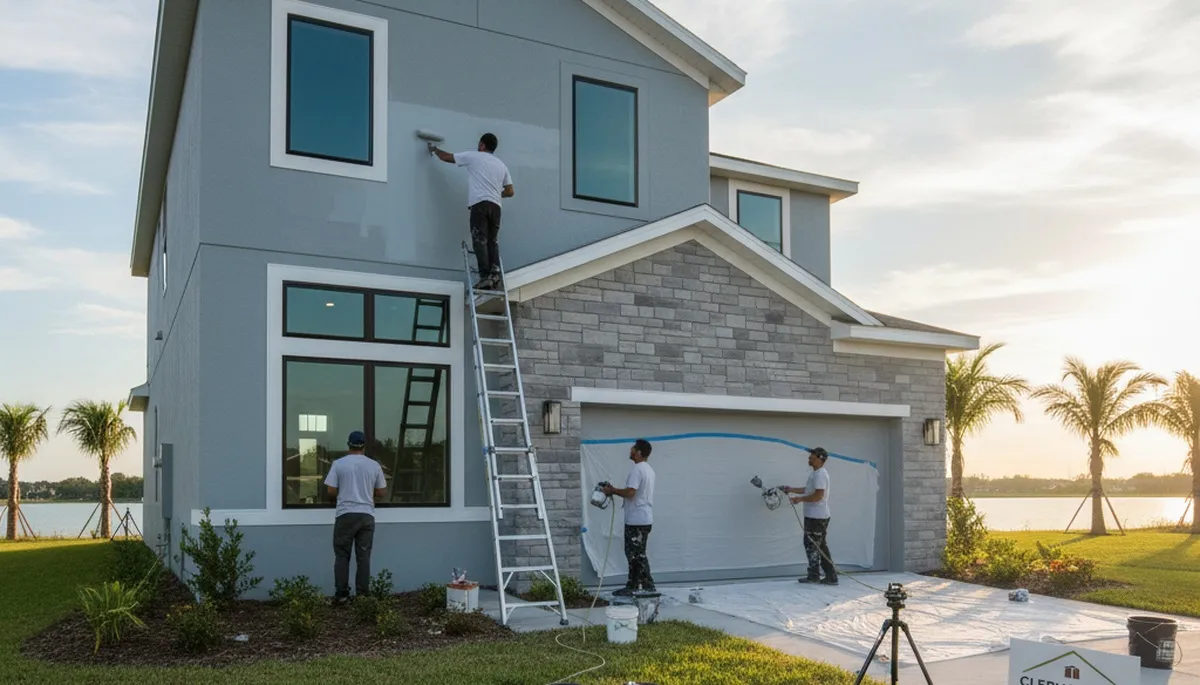 Professional house painters in Kissimmee FL providing expert residential exterior painting services